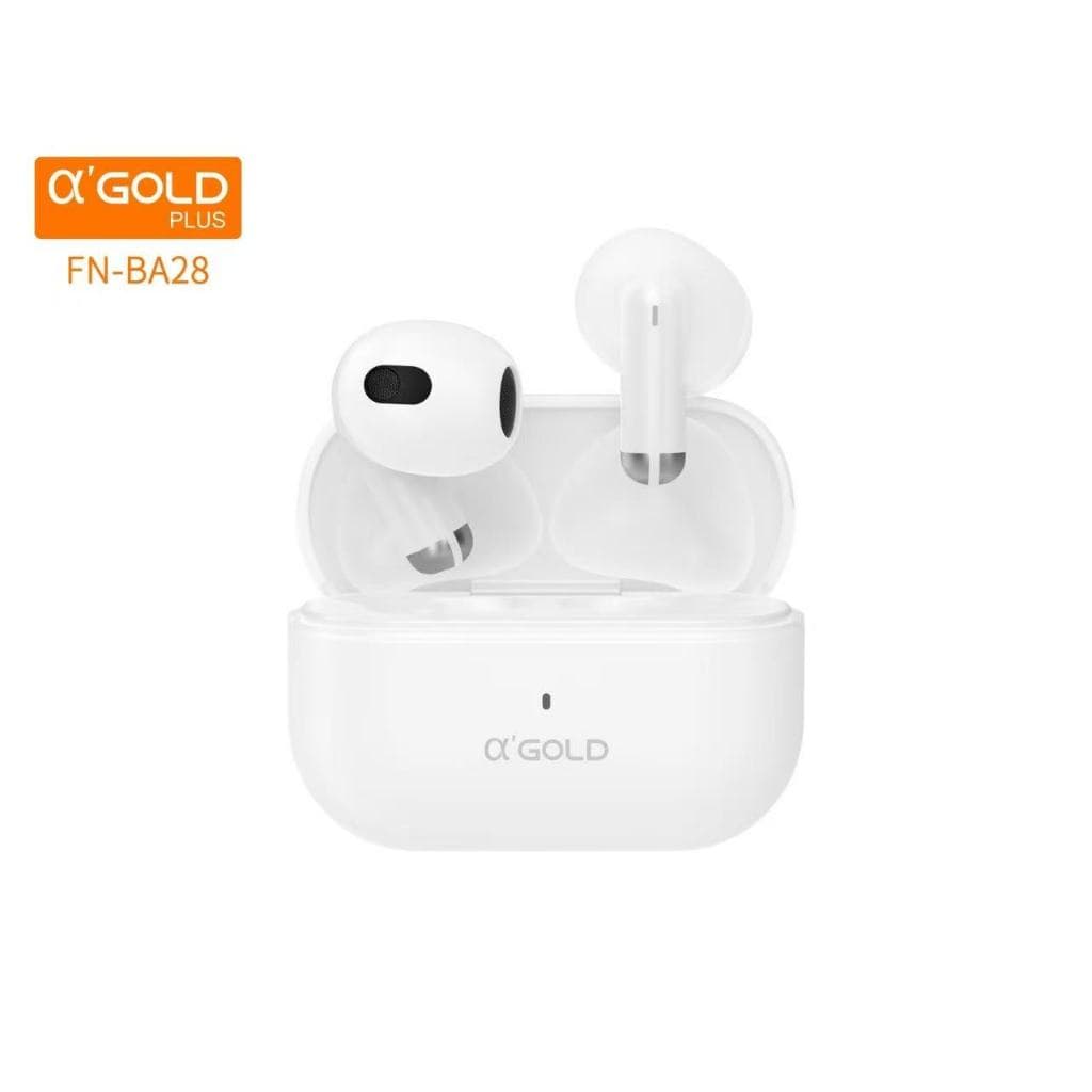 Mini Fone de Ouvido Bluetooth α’GOLD PLUS FN-BA28 TWS Sem Fio Compacto