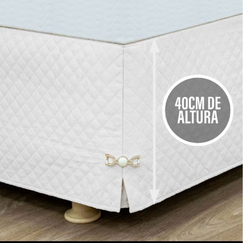 SAIA 40 cm CAMA BOX MATELADA SOLTEIRO/CASAL/ QUEEN /KING