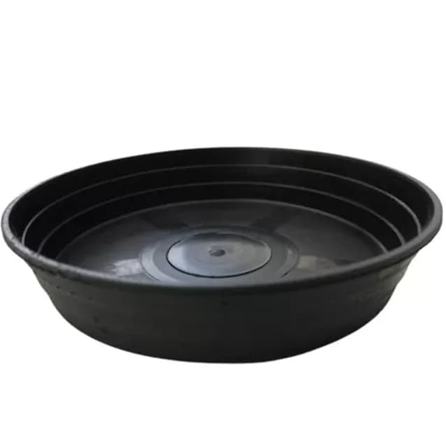 Prato Para Vaso 24Cm Preto Goyama