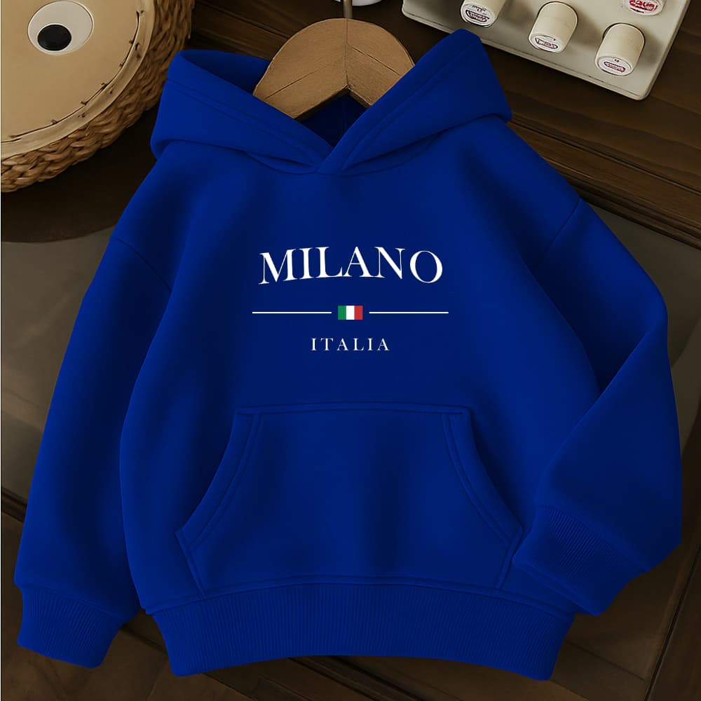 Casaco Blusa de Frio Moletom Canguru Infantil Italia Grosso Várias Cores Juvenil