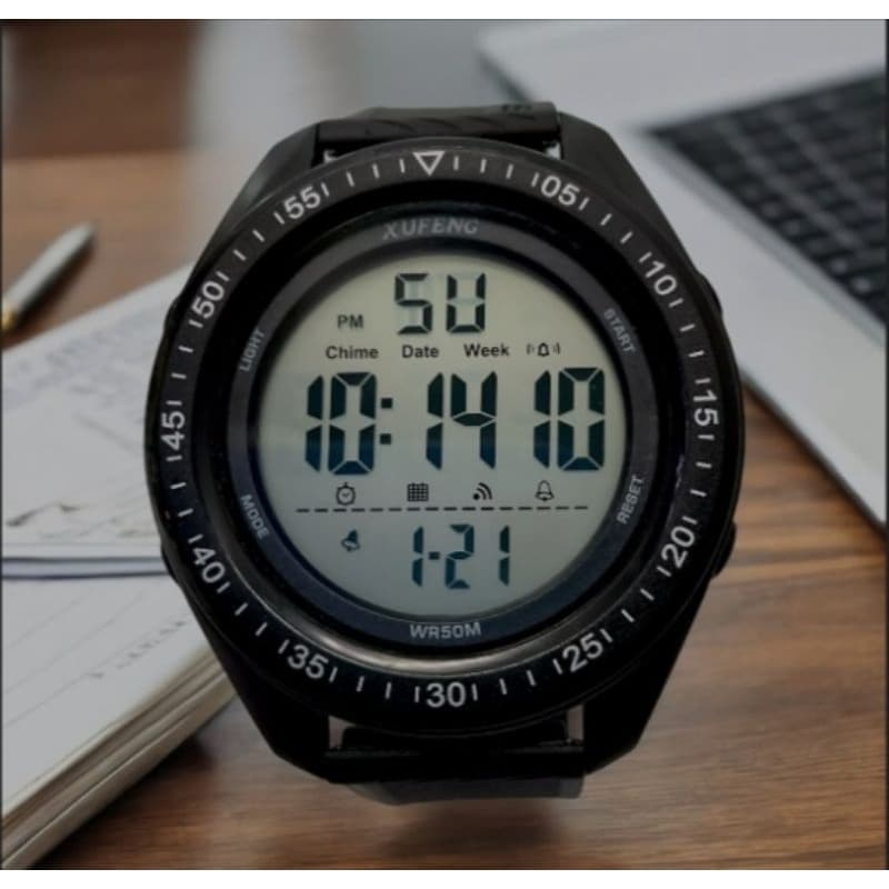 Relógio Xufeng Militar Black Digital Esportivo à Prova D’Água LED 30m