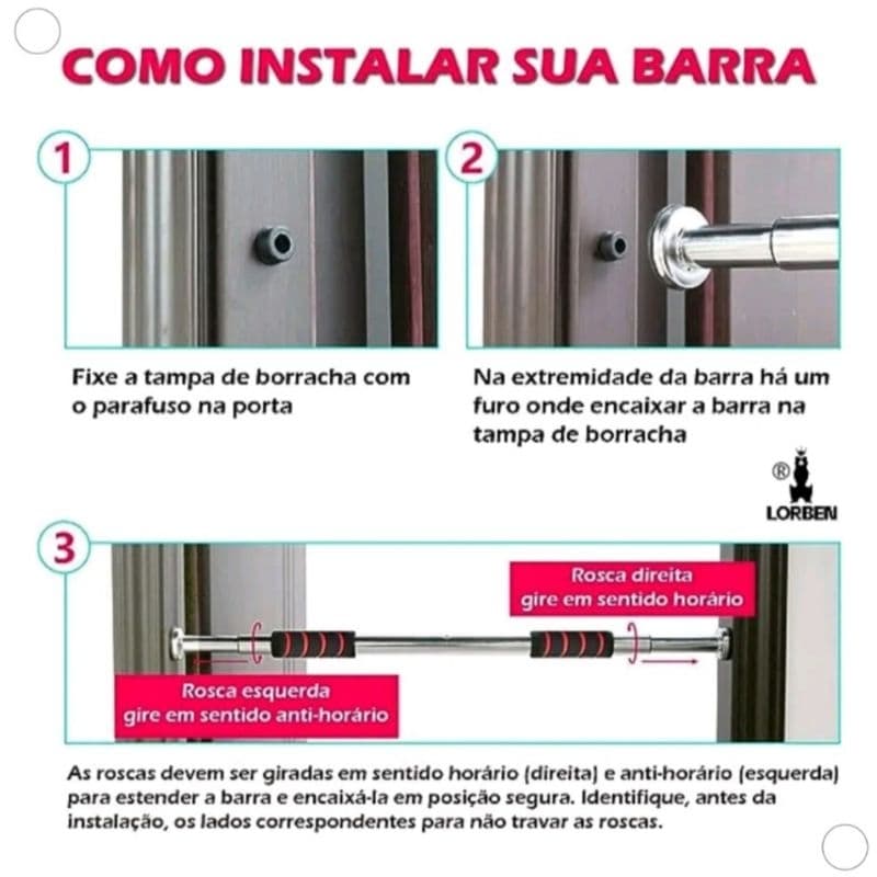 Barra Fixa Flexão Porta Apoio Regulável De Porta Parede Prata Ajustável FixaFlexão Musculação Calistenia Treino em Casa