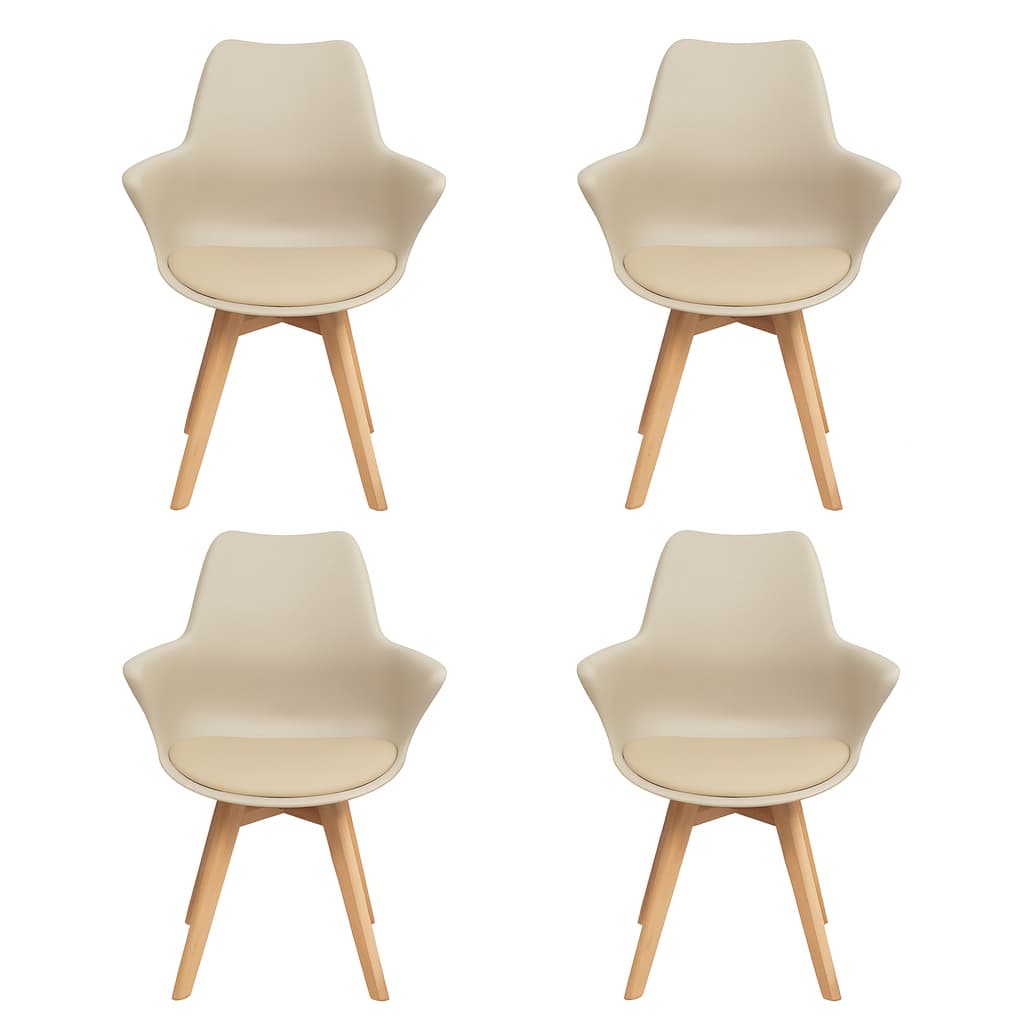 Conjunto Com 4 Cadeiras Design Sofisticado