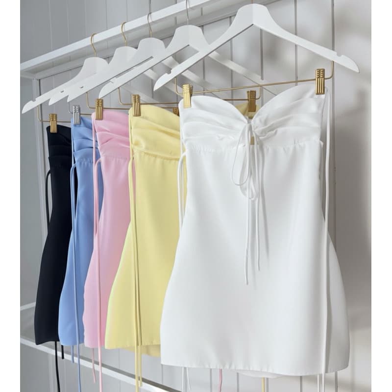 [SUPER TENDÊNCIA]Vestido Anne Curto com Amarração – Caimento Perfeito!