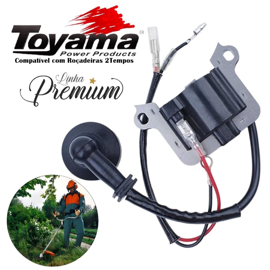 Bobina Módulo Ignição Roçadeira Gasolina Toyama Tbc 43 / Tbc 52 2T