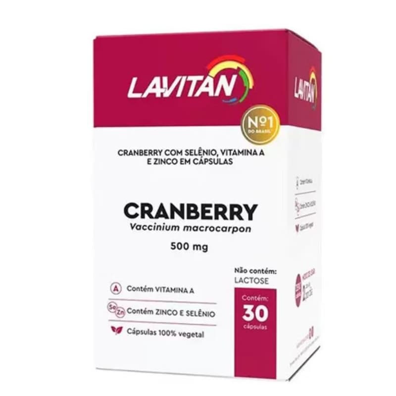 Lavitan Cranberry 500mg 30 Comprimidos