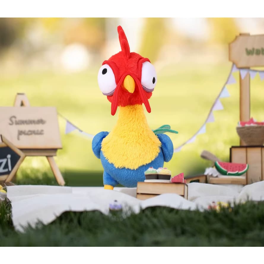 Galo Hei Hei Moana Disney Pelúcia Amarelo