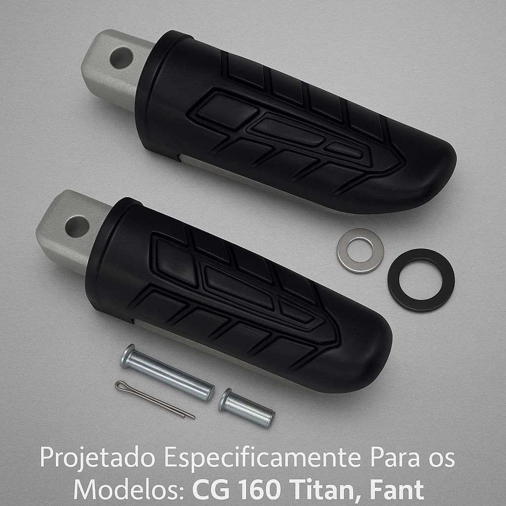 par de pedaleira traseira honda cg  160 fan titan start e cargo R L