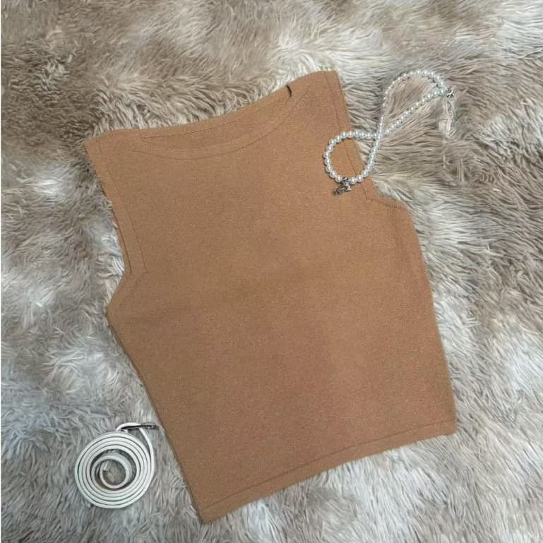 Sissi Regata Cropped Feminino liso Modal Básico com fio amparo