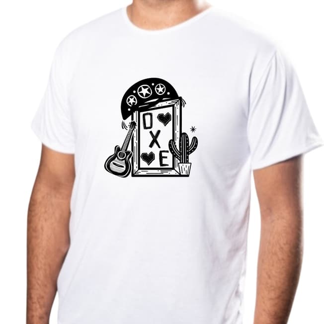 Camiseta Masculina Estampa Quadro Nordeste Oxe Camisa 100% Poliéster