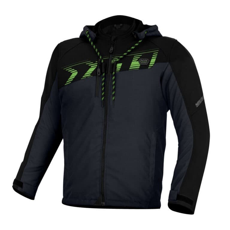 Jaqueta Motociclista X11 Street Hoody Sporadic Verde Masculina