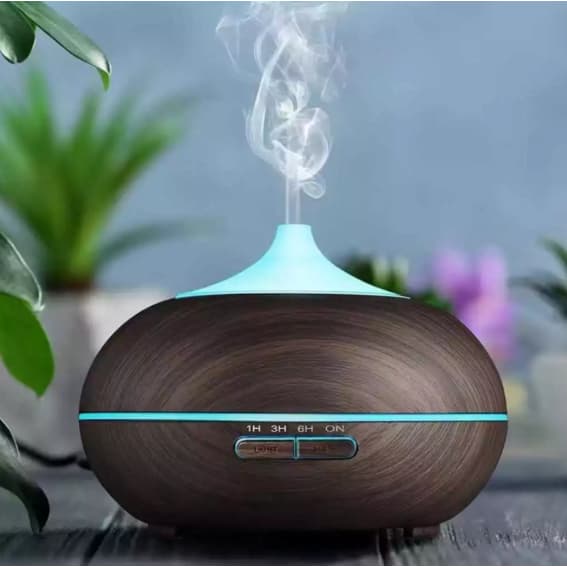 Difusor Umidificador Purificador De Ar Óleos Essenciais Led