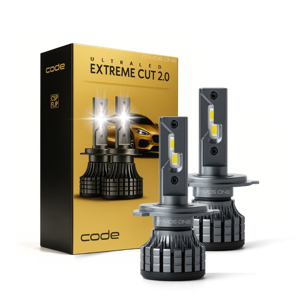 Lâmpada Ultra Led 8800 Lumens 6000k Extreme Cut Automotiva CSP IP67 Farol Automotivo 200m Luz Branca