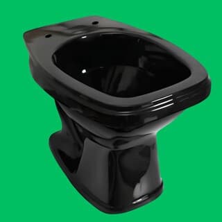 Vaso Sanitário Quadrado Convencional Preto Santa Marina – Elegância Moderna e Durabilidade Superior