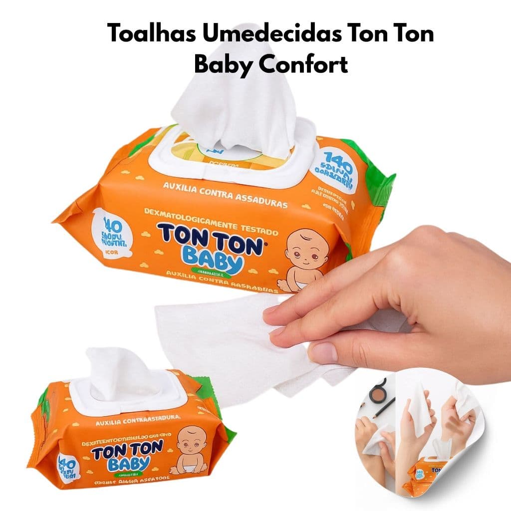 Lenço Umedecido Baby Confort 280 Folhas Proteção Contra Assaduras