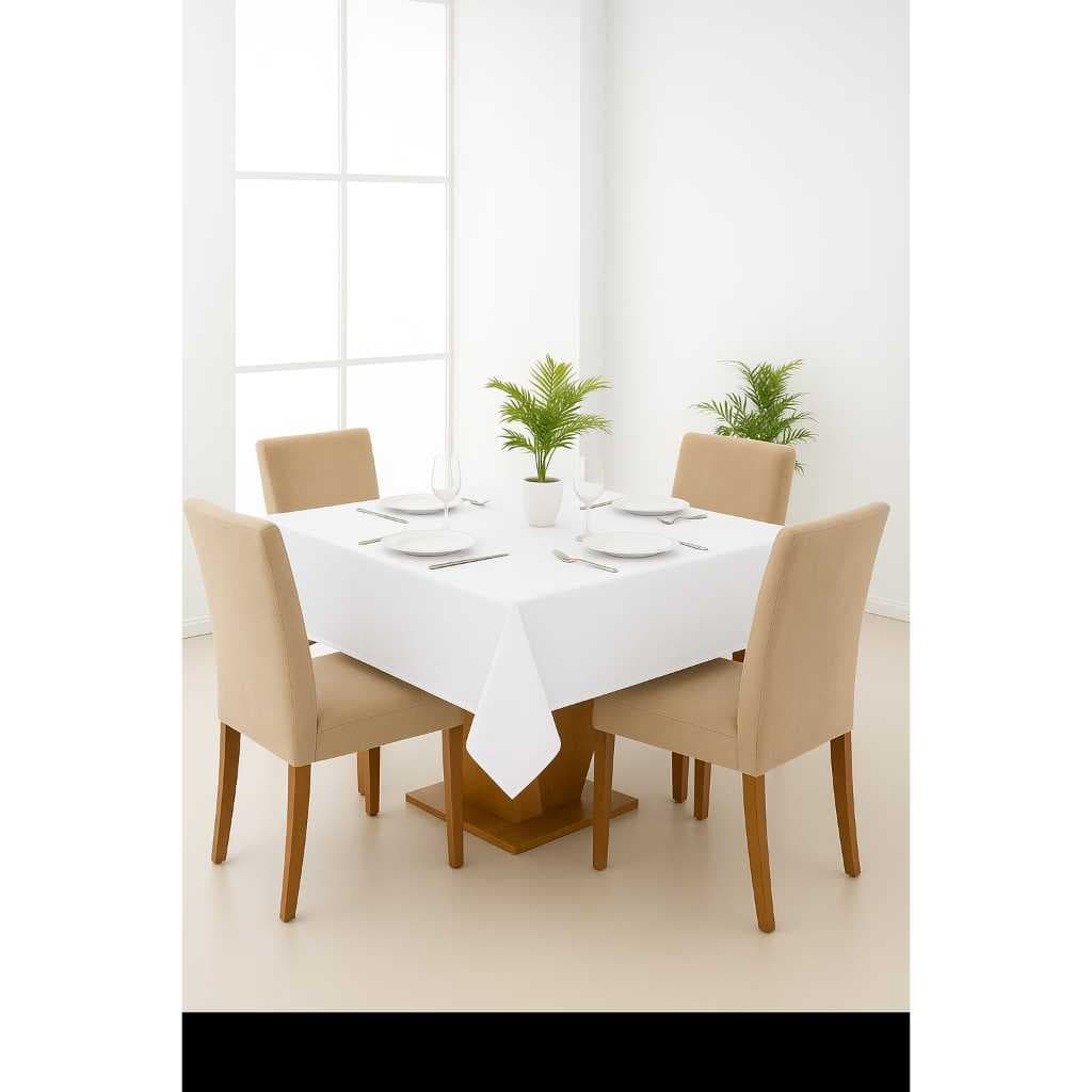 Toalha De Mesa 4 cadeiras 1,5x1,5 Oxford Com Bainha