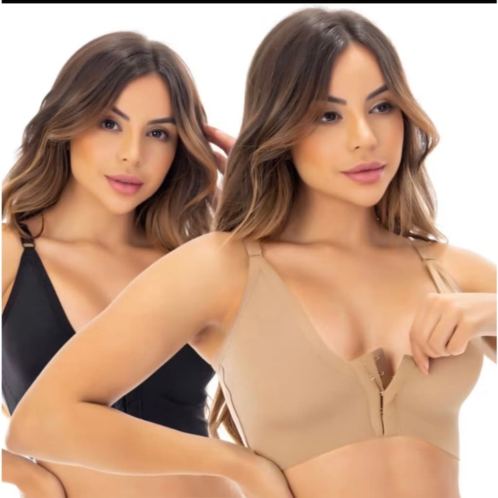 Sutiã de Silicone Cirúrgico Sem Bojo – Conforto Extremo e Toque Suave em Poliamida