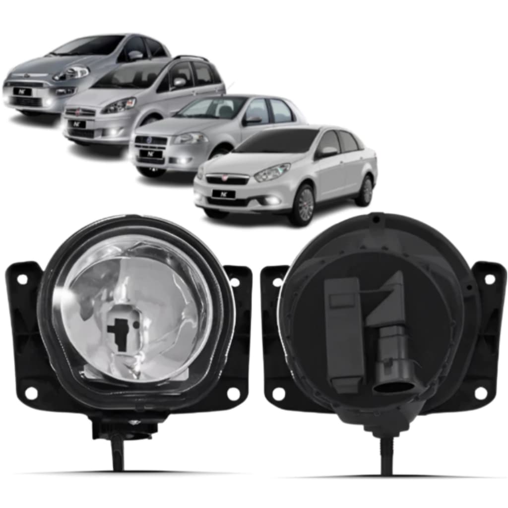 Par Farol Milha Fiat Palio Siena Idea Punto Strada Uno Doblo Grand Siena Auxiliar