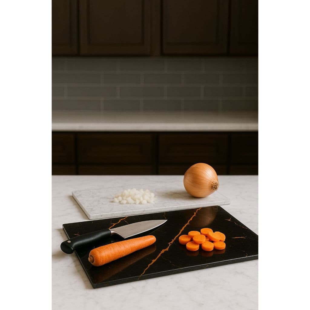 Tábua de Cozinha de Vidro Temperado Multiuso para Corte de Legumes, Queijos, Carnes - Clink