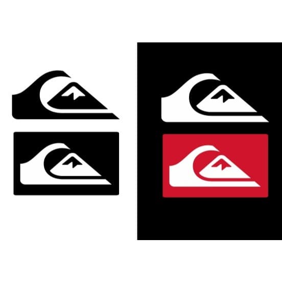 Adesivo Quiksilver Premium com Relevo - 4 Modelos Ñ DESBOTA