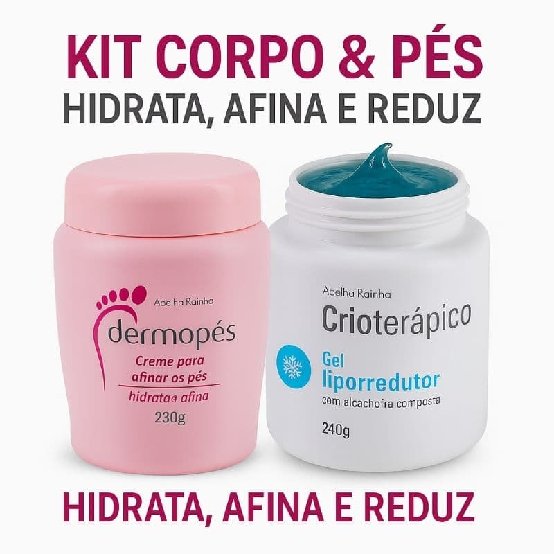 Kit Abelha Rainha – Dermopés + Gel Crioterápico Liporredutor