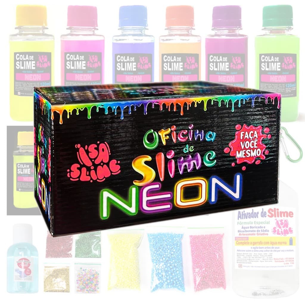 Slime Neon Kit da Isa Slime