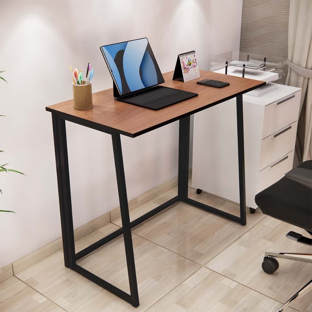 Mesa Escrivaninha Dobrável Articulada Para Escritório Notebook Home Office Estudo Trabalho Compacta
