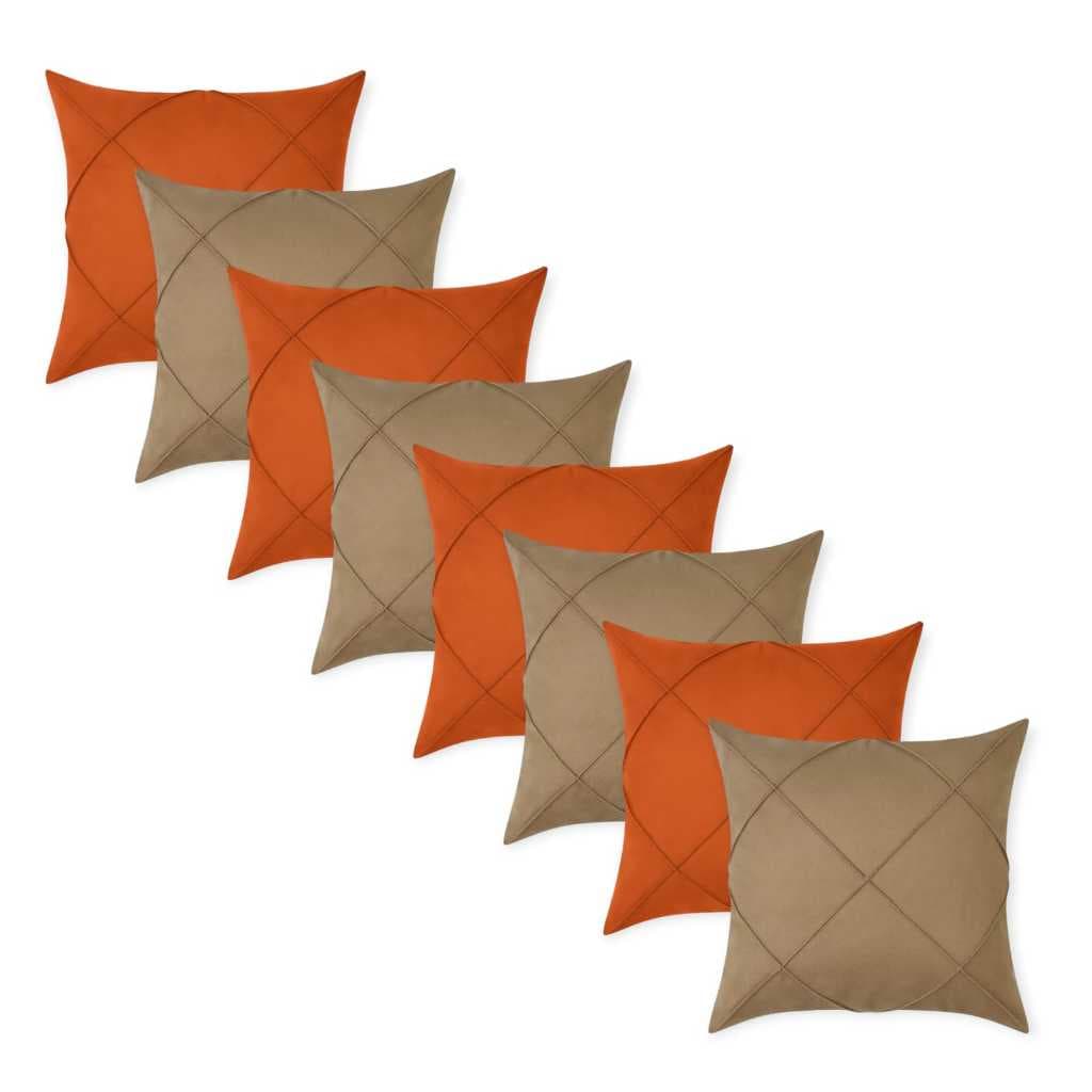 Kit 8 Capas de Almofadas Suede Drapeada