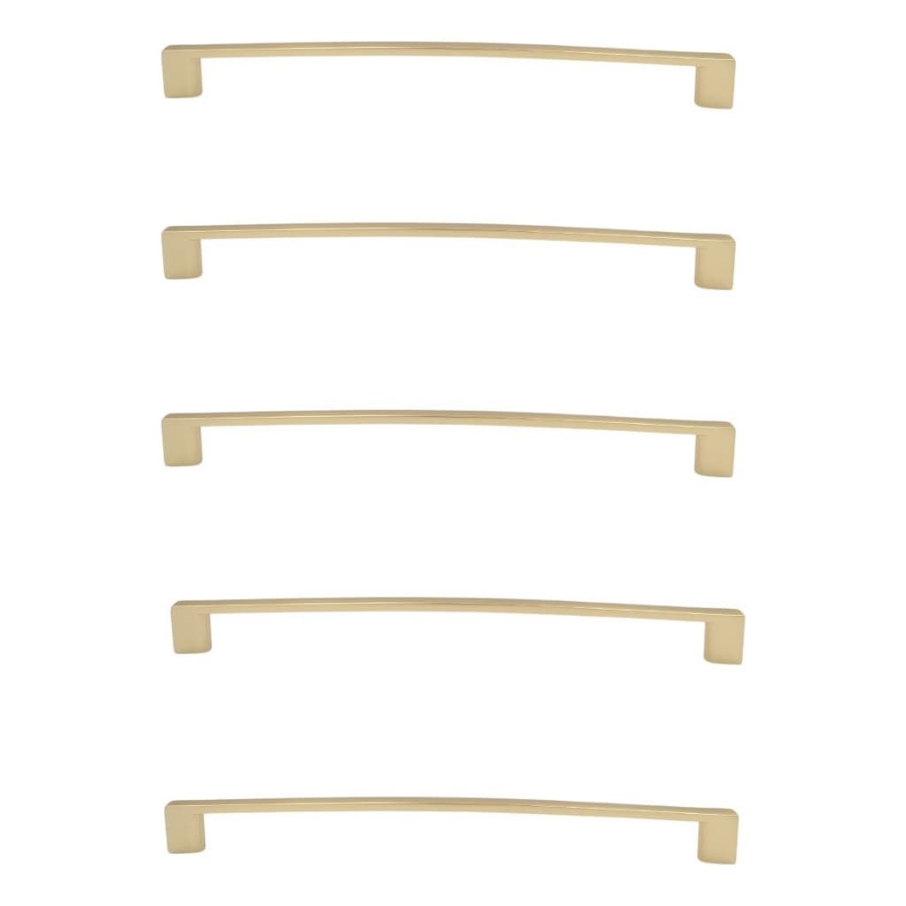 KIT PUXADOR DOURADO FOSCO IL 950 ITALY LINE METAL 224MM C/ PARAFUSOS