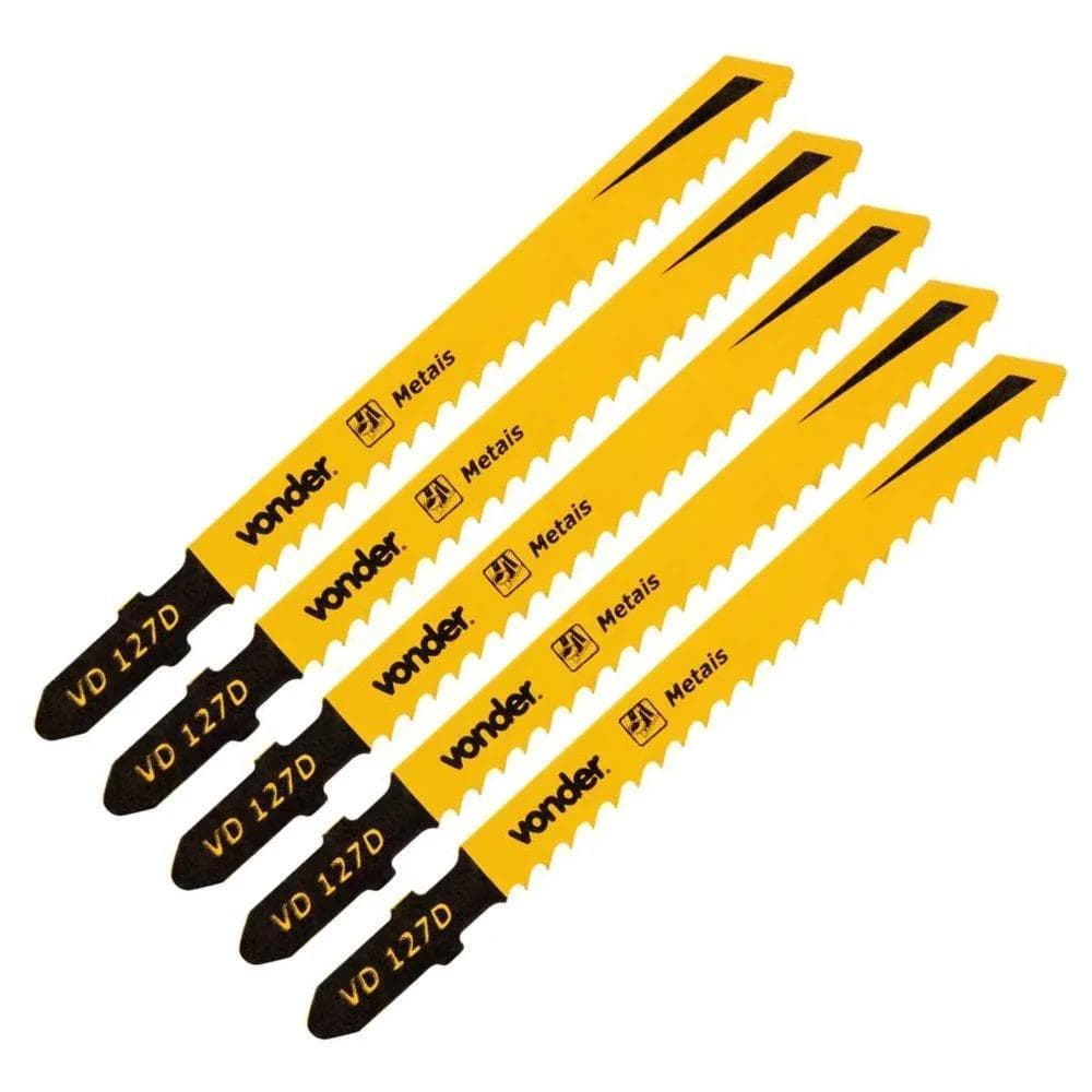 Lâminas para Serra Tico-Tico Metais VD127 D - Vonder - kit c/ 5 unidades