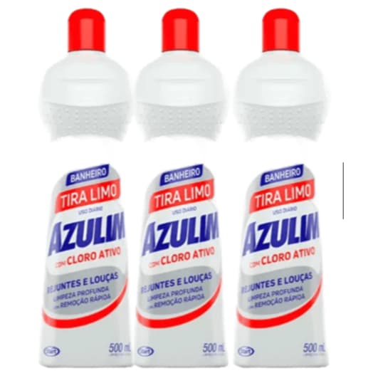 Kit C/3 tira limo 500Ml Azulim