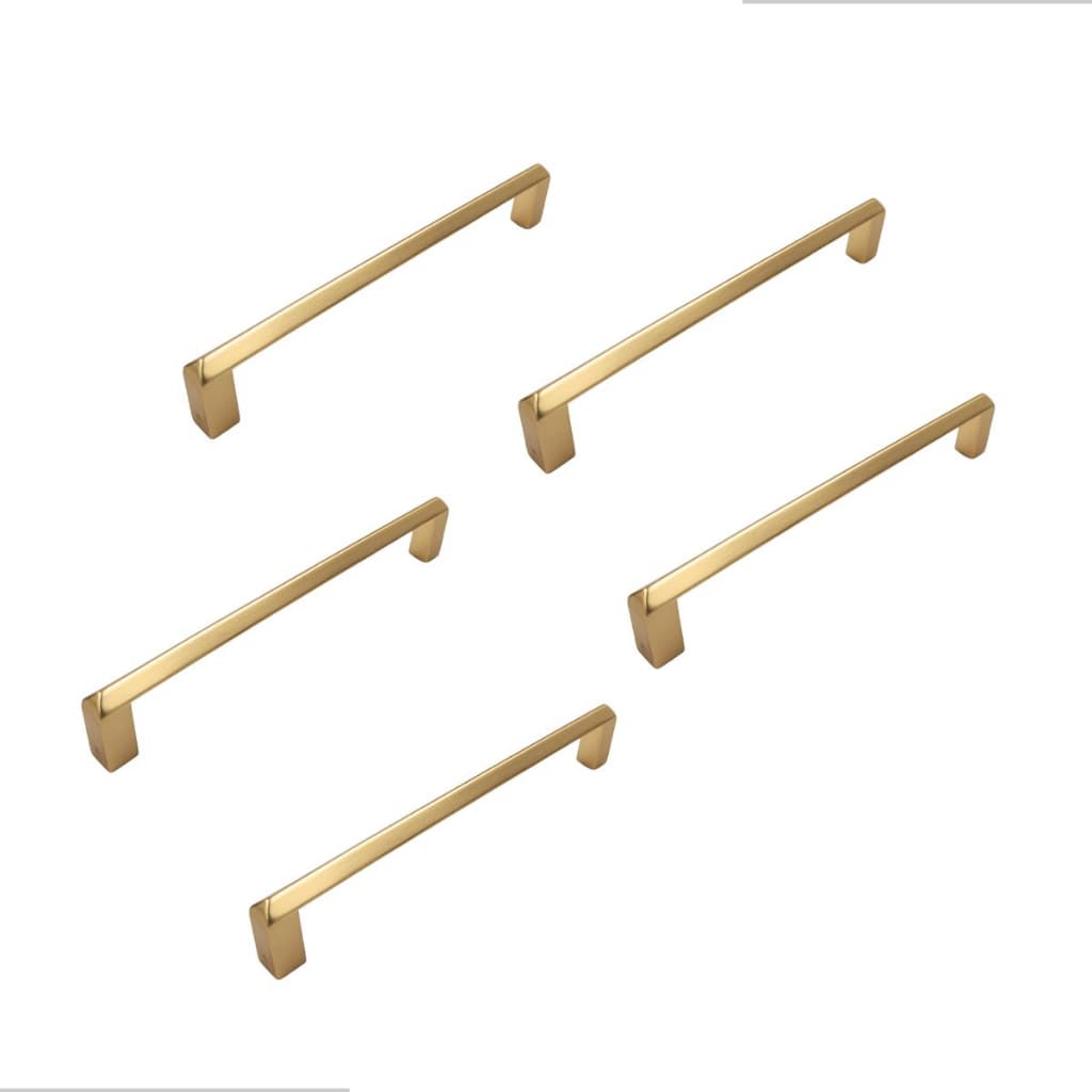 KIT PUXADOR ALÇA LIVERI IL 955 128MM DOURADO FOSCO ITALY LINE