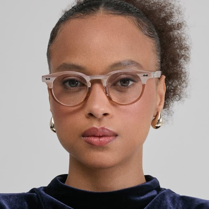 【Betsy】Óculos Retrô Acetato Caderno Antigo — Armação Redonda Vintage Unissex Estilo Clássico Elegante