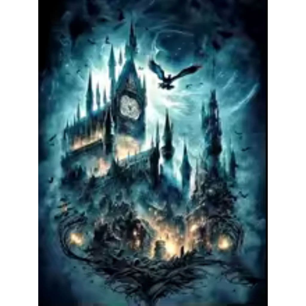 Pintura Diamante 5d Quadro20X 30 Castelo Harry Potter 2