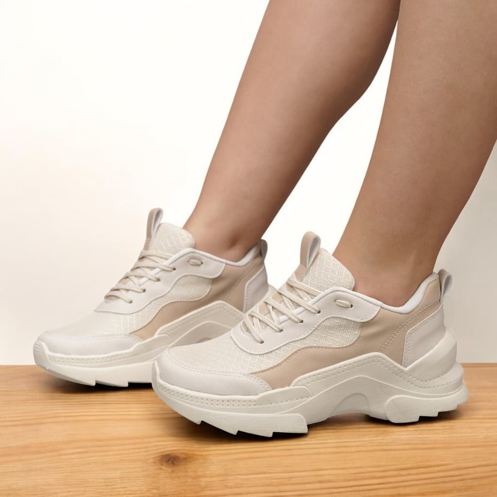 Tênis Feminino Sneaker Casual Tratorado Leve Antiderrapante Premium