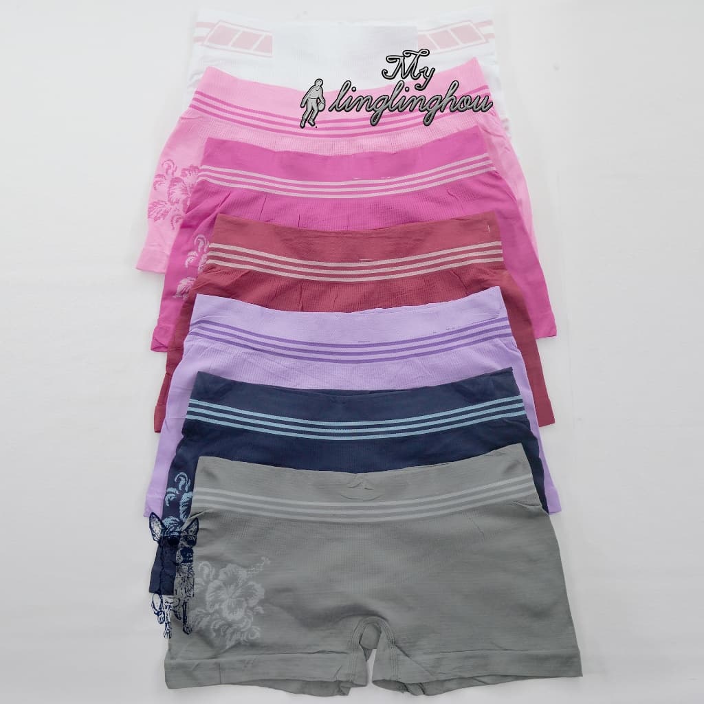 CALCINHA BOXER FEMININA CALCINHA CUECA BOX DESENHO  FLORES COLORIDO ADULTO/1101A