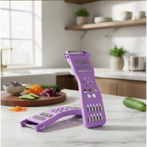 Ralador Descascador Inox Multifuncional Frutas E Legumes C/2
