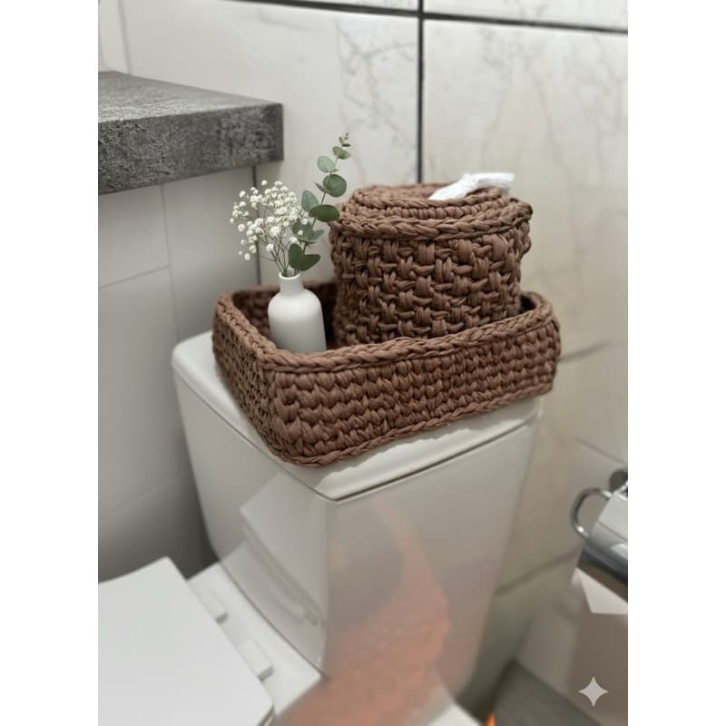 portapapel  luxo-banheiro- porta lenco de papel-  organizador chic moderno