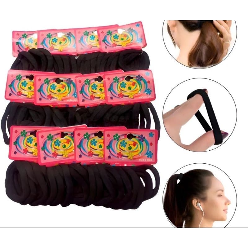 ELASTICO RABICO XUXINHA PARA CABELO - 72 PECAS