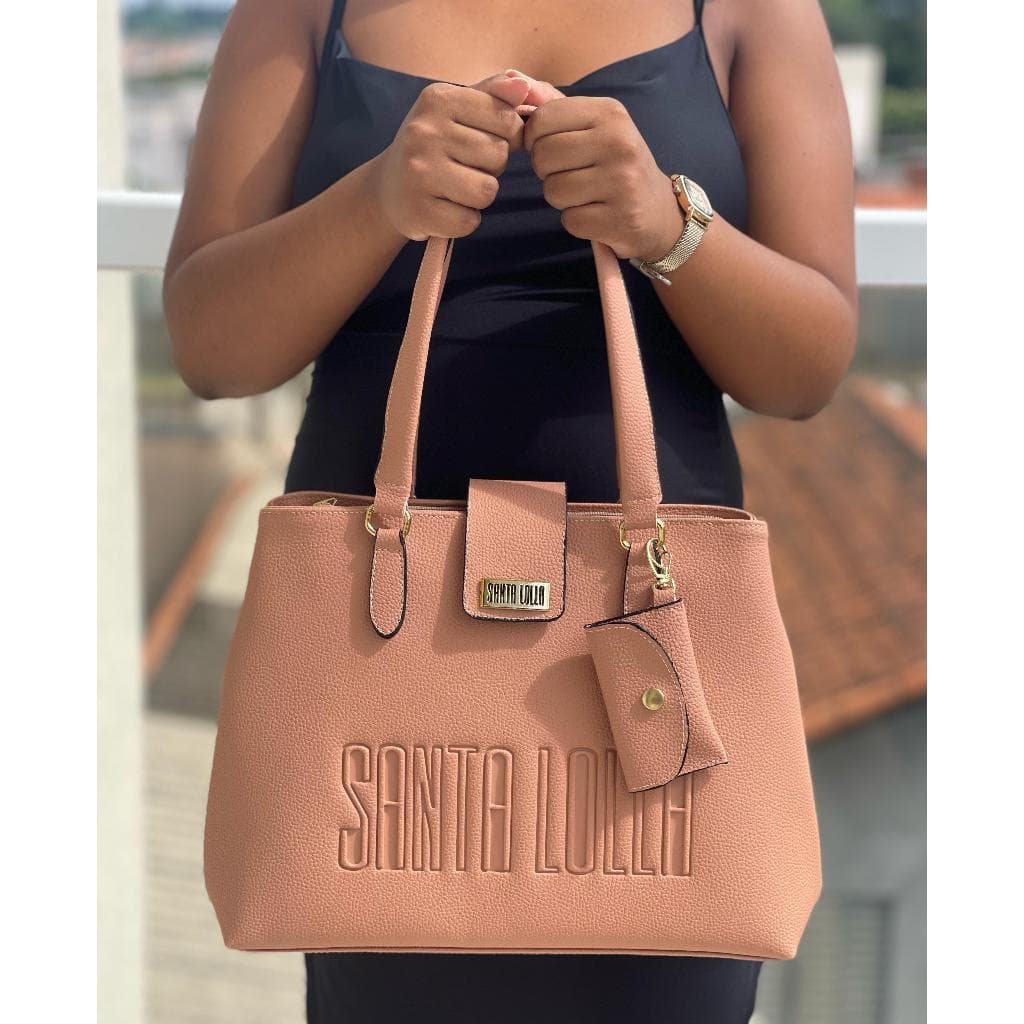 Bolsa Tote Grande LS - Texturizada Floater - Diversas Cores com Mini Carteira