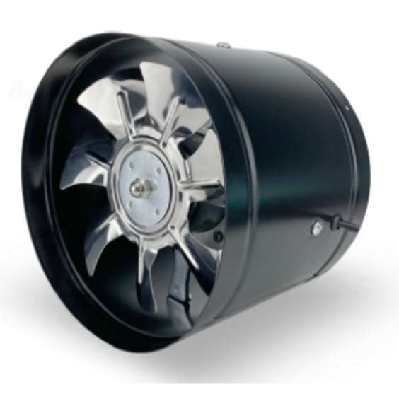 EXAUSTOR LINEAR AXIAL METAL TURBO 150MM DARK FAN 450 M3/H