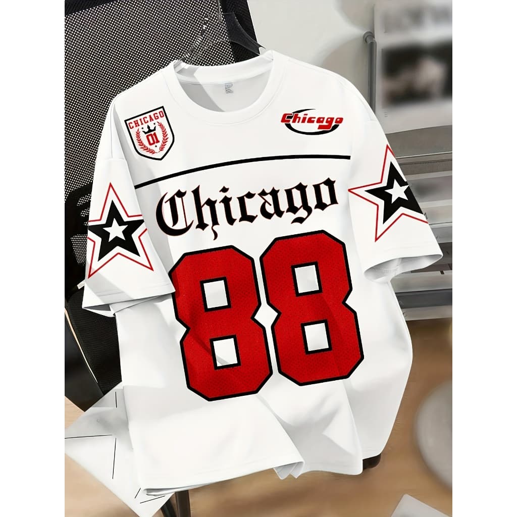 Camiseta Masculina 100% Algodão Premium | Casual, Academia e Dia a Dia chicago