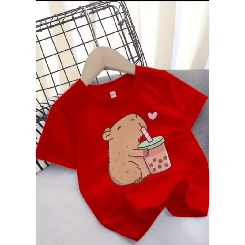 Camisa Infantil CAPIVARA SUCO 100% Algodão Estilosa Linha Premium Lançamento