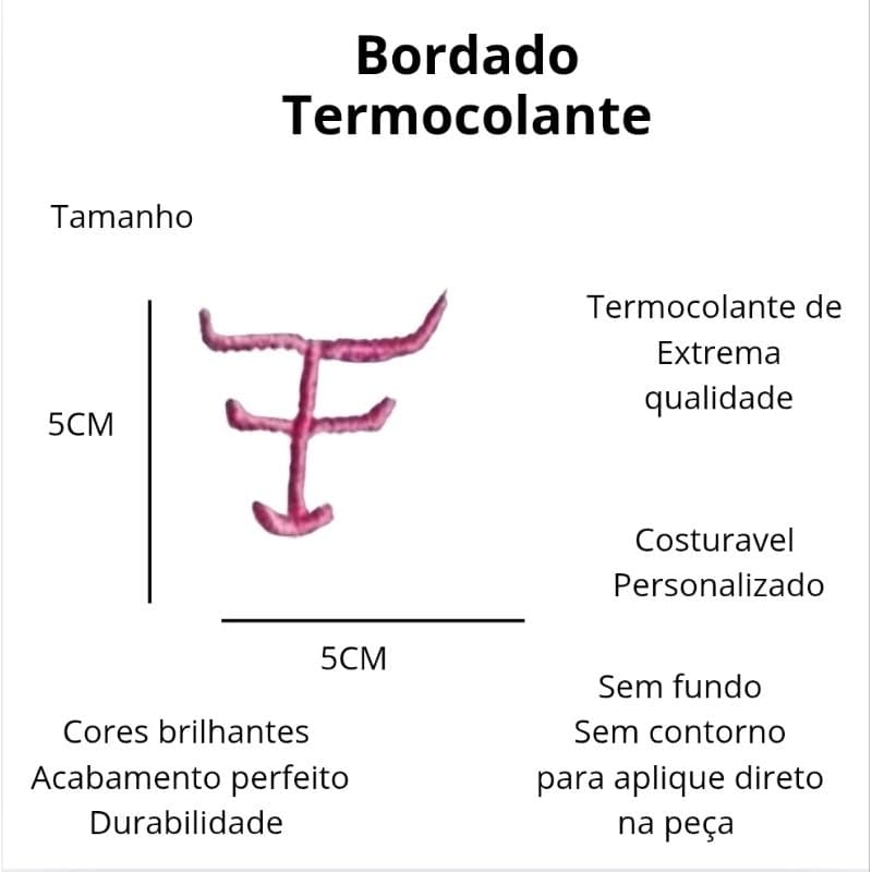 Patch Bordado Termocolante FF