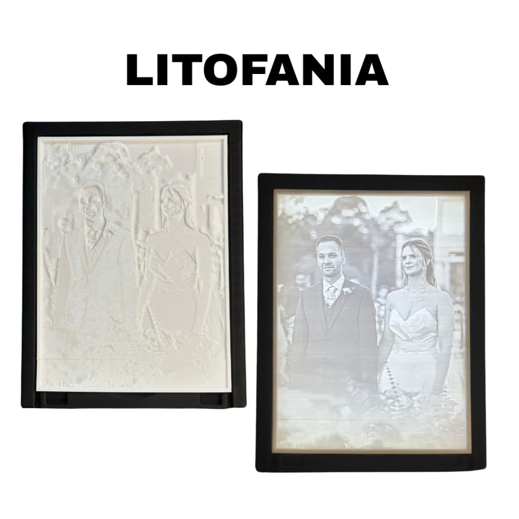 Retrato 3D Personalizado Litofania com Iluminação - Lithophane - Porta Retrato 3D LED