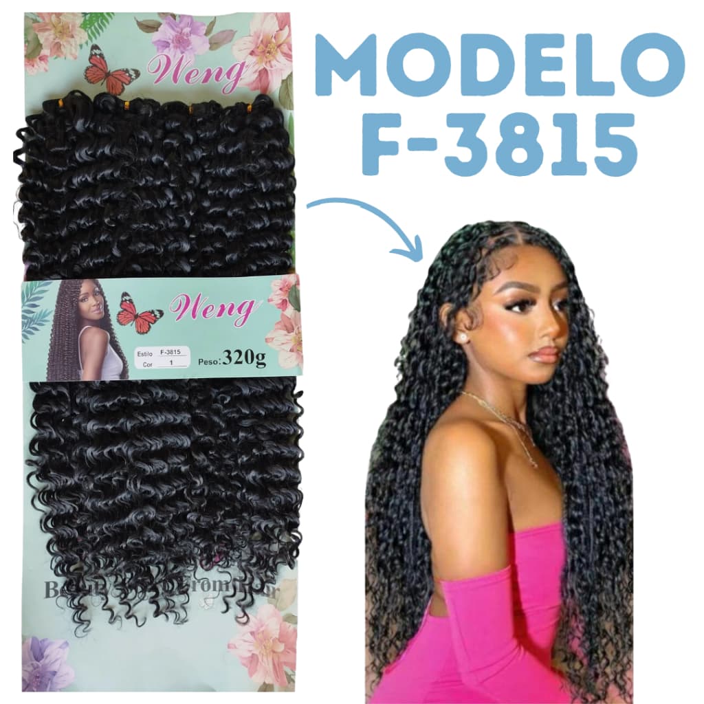 Cabelo F-3815 Cacheado Orgânico Weng 70cm 300g Várias Cores