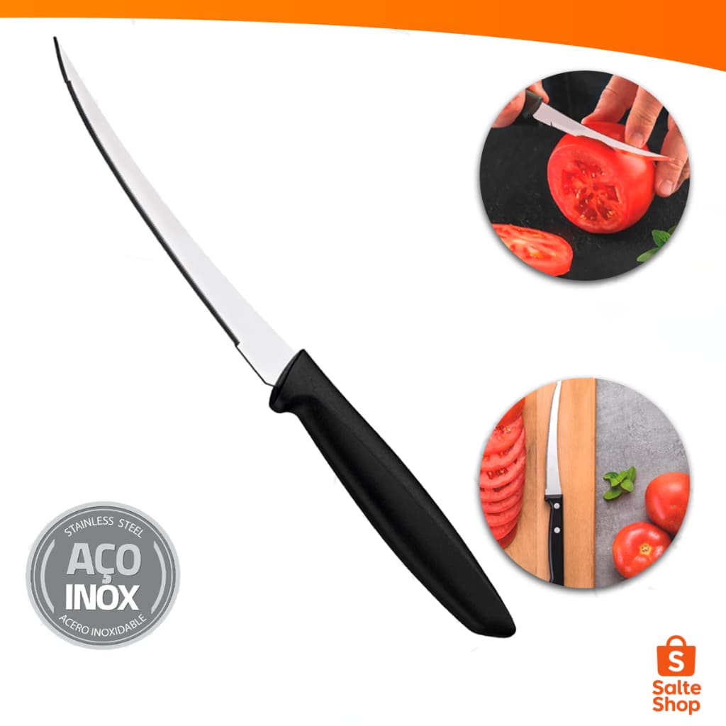 Faca Para Tomate Legumes Chef Profissional Aço Inox 5'' Salte Shop