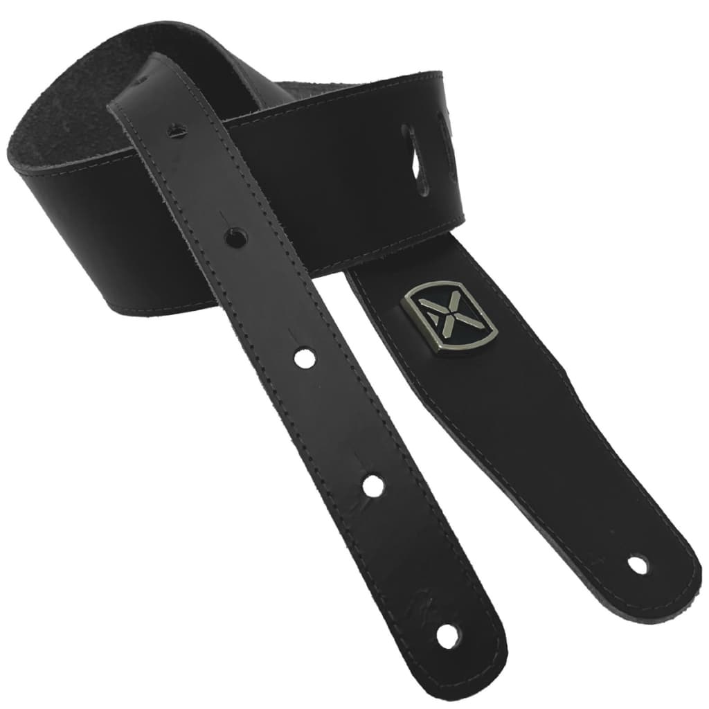 Correia Preto Guitarra Violão Baixo Ibox CLL602 Couro Legítimo Ajustável Resistente