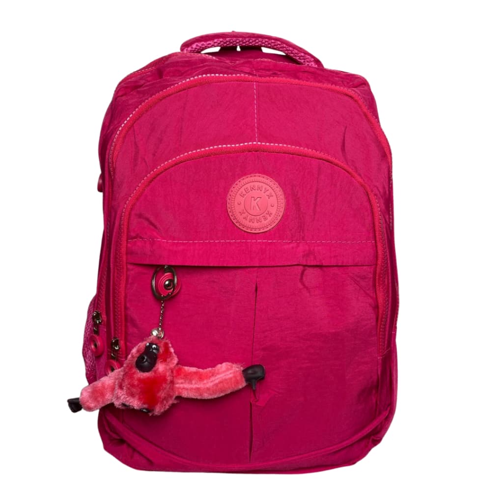 Mochila Feminina Kennyx Nylon Impermeável Reforçada com Espaço para Notebook + Chaveiro Exclusivo