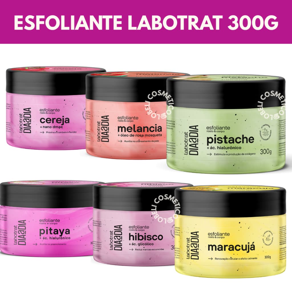 Esfoliante Labotrat Dia a Dia 300g – Rosto e Corpo Cheirinho de Fruta Skincare